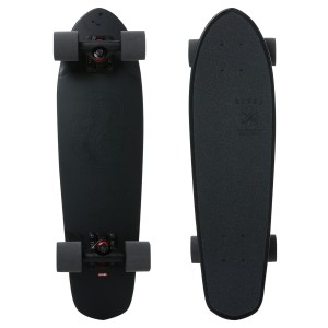 MINI LONGBOARD COMPLETO GLOBE BLAZER BLACK THE F OUT 26"